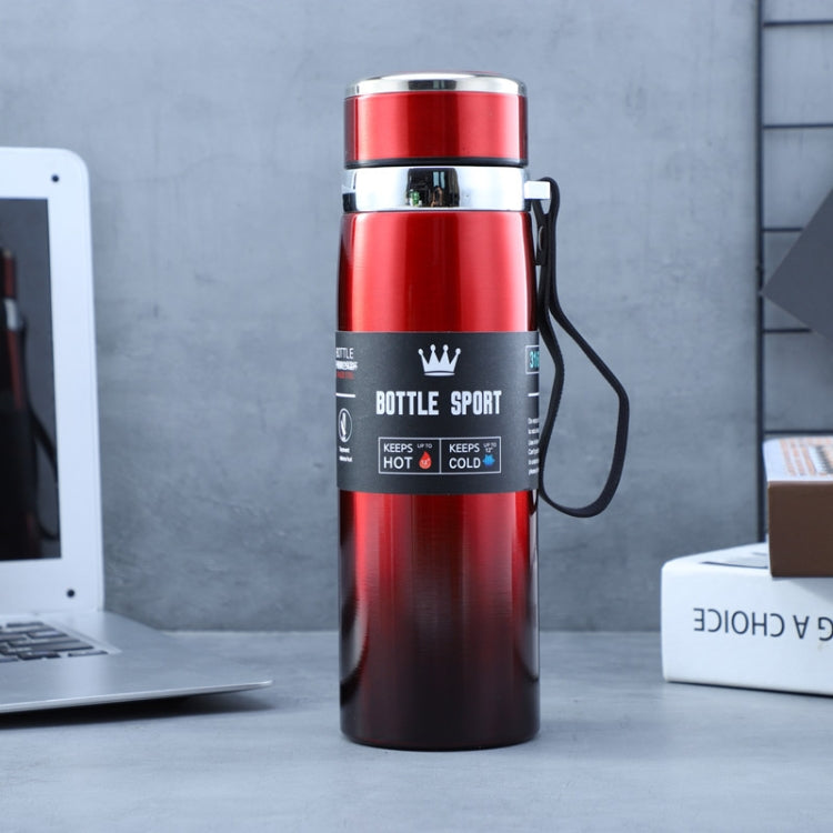 955 316 Stainless Steel Vacuum Cups, Capacity: 1000 ml(Gradient Red)