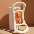 Massage Stretching Yoga Assisted Ring With Raised Point Roller(Beige Orange)