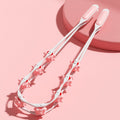 Shoulder Neck&Back Dredging Meridian Manual Roller Massager(Pink)