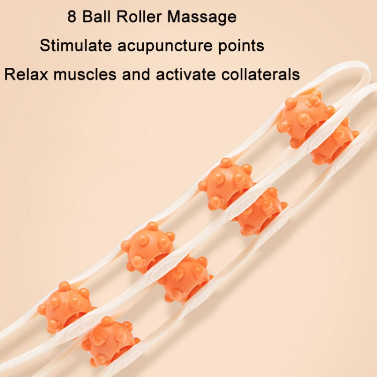 Shoulder Neck&Back Dredging Meridian Manual Roller Massager(Pink)
