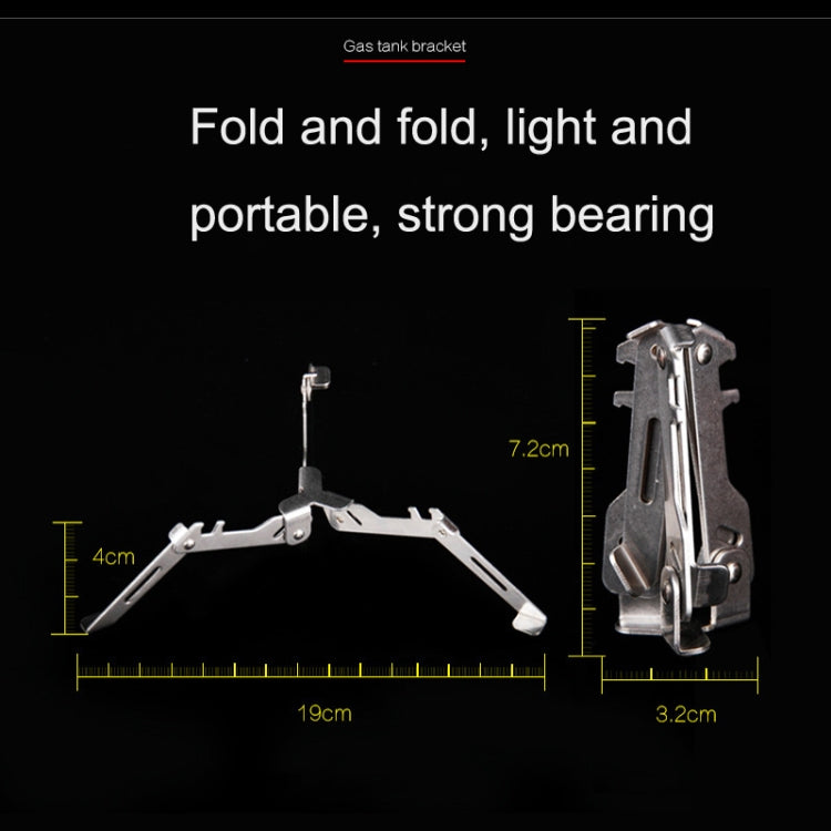Outdoor Tools Flat Tank Long Tank Stainless Steel Folding Triangular Stable Bracket
