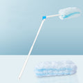 Disposable Household Vacuum Retractable Feather Duster, Style: Long Handle+2 Clothes
