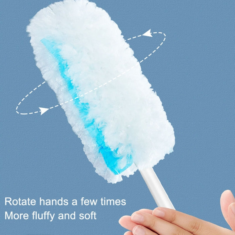 Disposable Household Vacuum Retractable Feather Duster, Style: Long Handle+2 Clothes