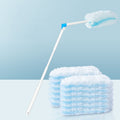 Disposable Household Vacuum Retractable Feather Duster, Style: Long Handle+12 Clothes