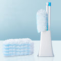 Disposable Household Vacuum Retractable Feather Duster, Style: With Base+4 Clothes