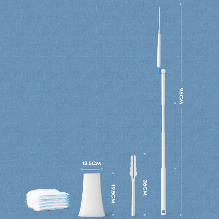 Disposable Household Vacuum Retractable Feather Duster, Style: With Base+6 Clothes