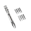 8 In 1 Screwdriver Aluminum Alloy Combination Disassembly Pen Repair Screwdriver(Silver)
