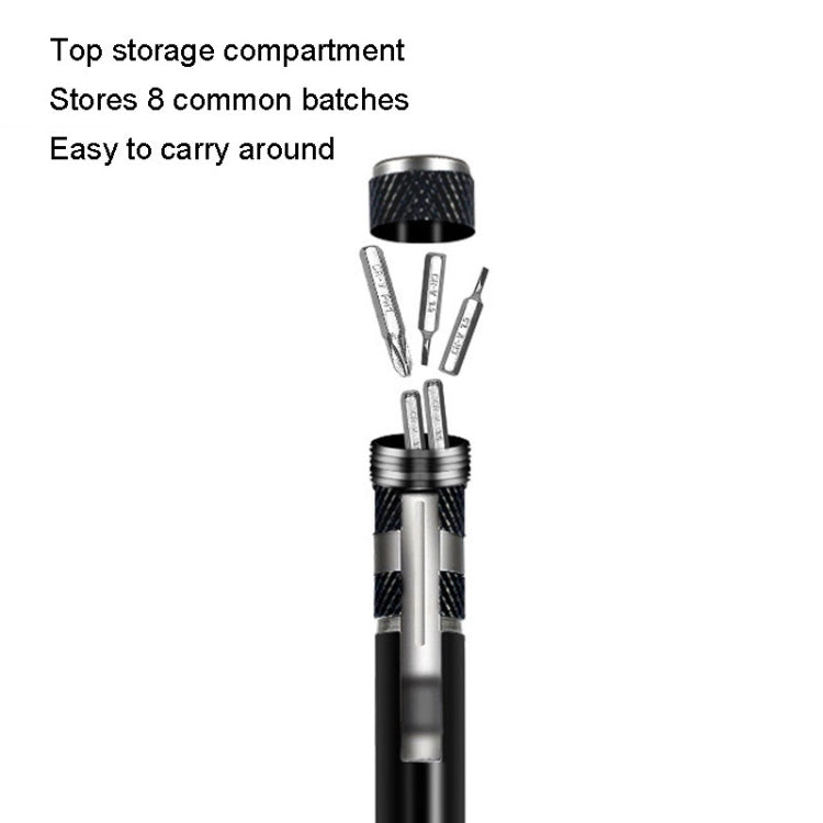 8 In 1 Screwdriver Aluminum Alloy Combination Disassembly Pen Repair Screwdriver(Blue)