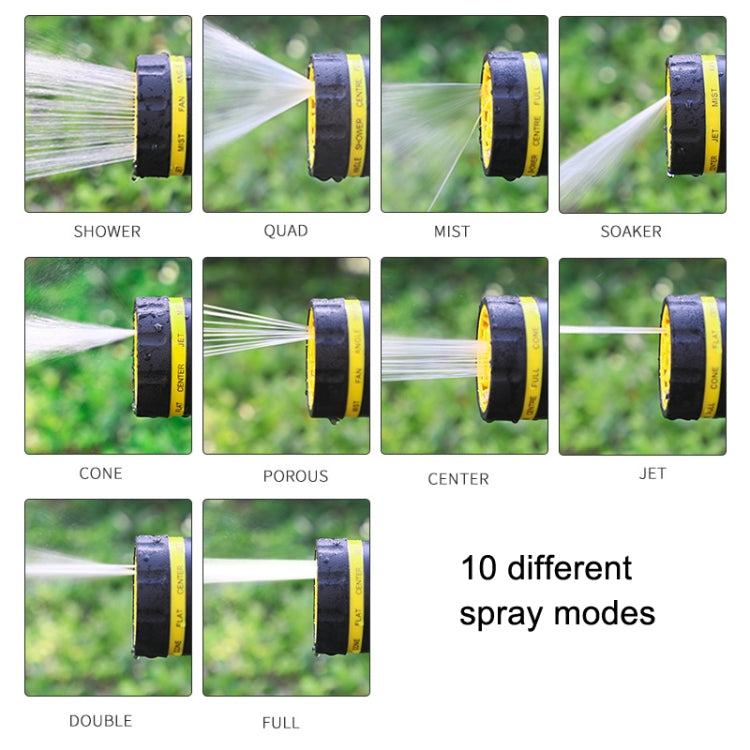 10 Functional Watering Sprinkler Head Household Water Pipe, Style: D6+4 Connector+20m 4-point Tube