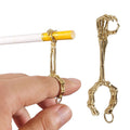 Skull Hand Game Cigarette Clip Electroplating Ring(Gold Plating)