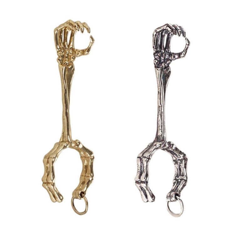Skull Hand Game Cigarette Clip Electroplating Ring(Silver Plating)