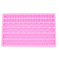Pearl Twist Braided Fondant Cake Silicone Mold(Pink)