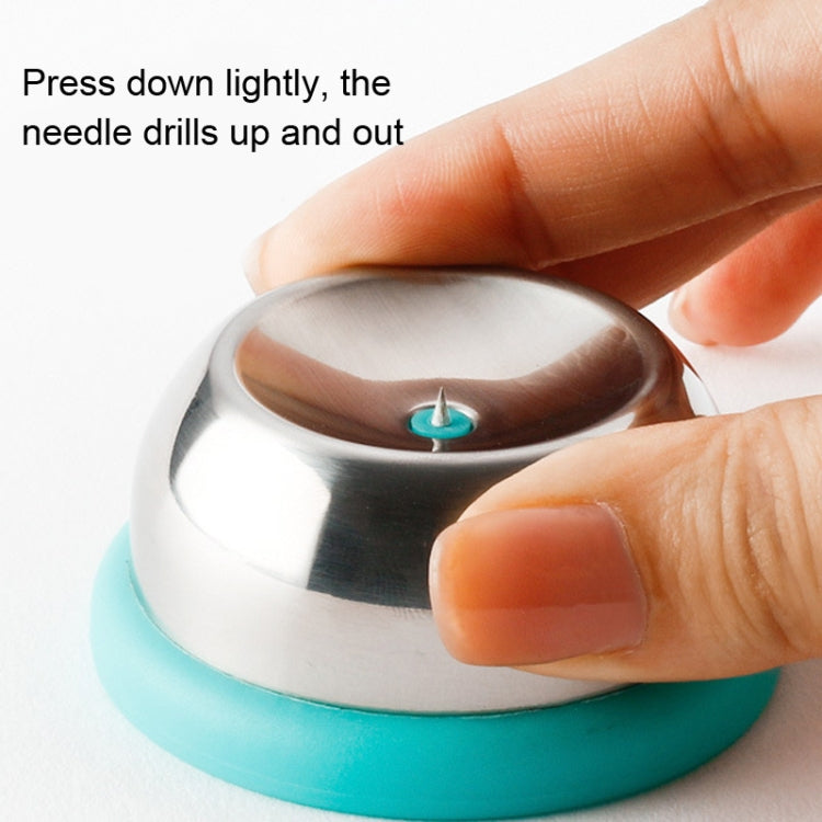 304 Stainless Steel Needle Egg Machine Boiled Egg Puncher Thorn Egg Machine(Sky Blue)