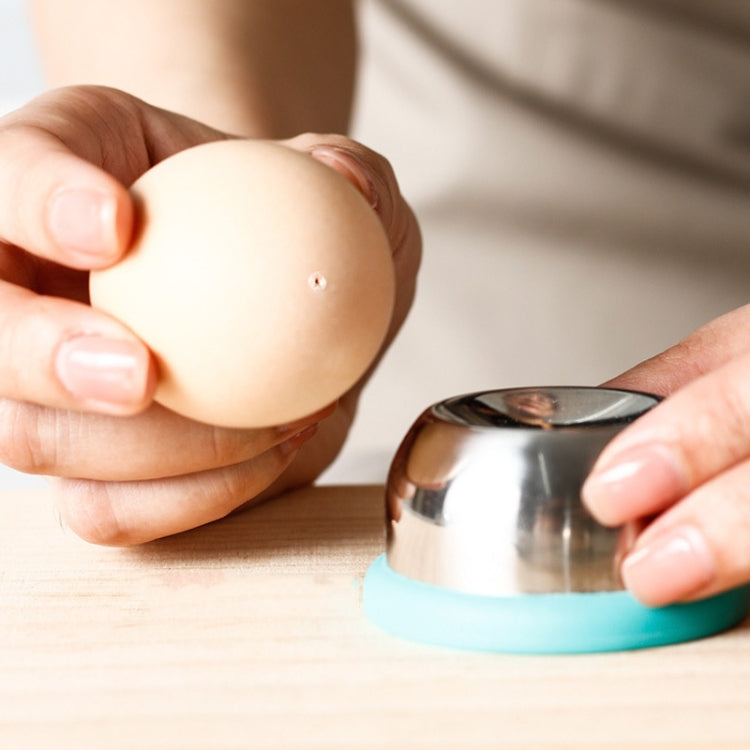 304 Stainless Steel Needle Egg Machine Boiled Egg Puncher Thorn Egg Machine(Sky Blue)