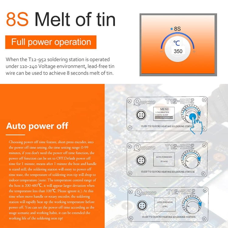 Quicko Electronic Repair Soldering Iron with Handle(EU Plug)