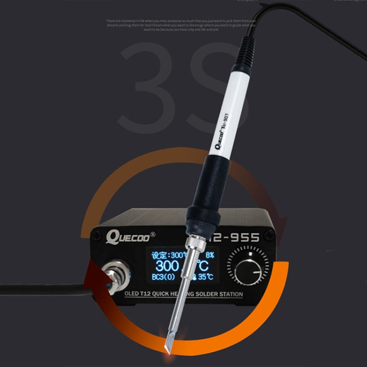 QUECOO 1.3-inch Screen Constant Temperature Soldering Iron, Set: US Plug (955+P9)