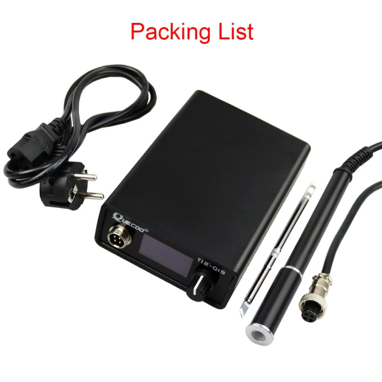 QUECOO 1.3 Inch Display Soldering Station with Handle, Set: EU Plug (Q19+907)