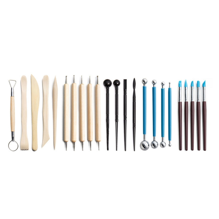 24 In 1 Pottery Tool Set Pottery Clay Stone Carving Knife DIY Clay Combination Tool