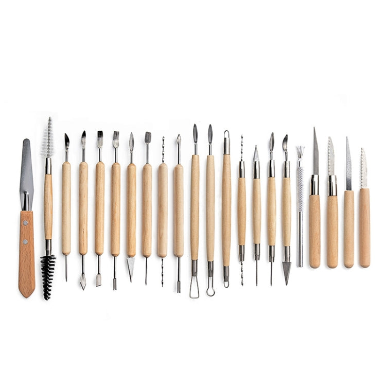 22 In 1 Pottery Tool Set Pottery Clay Stone Carving Knife DIY Clay Combination Tool