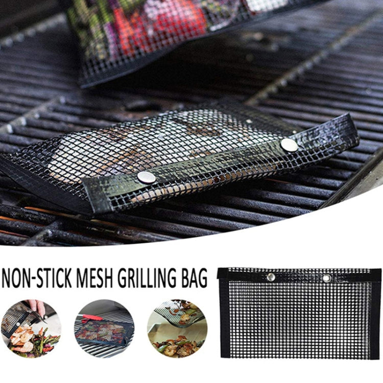 Vc005 BBQ Non-Stick Mesh Grilling Bag, Size: Black (24 x 14cm)