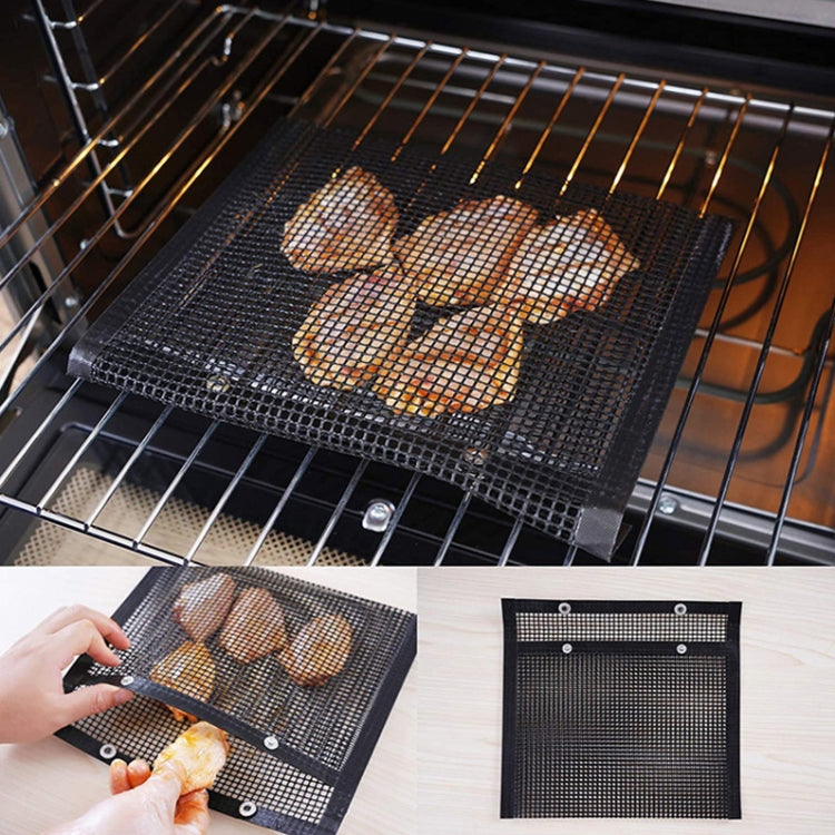 Vc005 BBQ Non-Stick Mesh Grilling Bag, Size: Black (22 x 27cm)