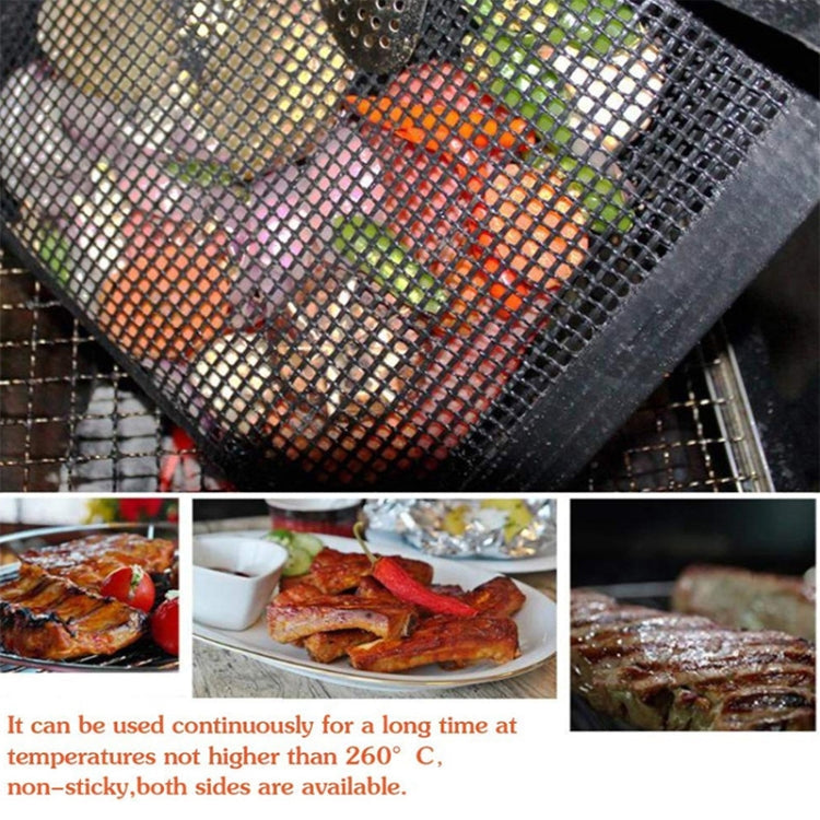 Vc005 BBQ Non-Stick Mesh Grilling Bag, Size: Black (22 x 27cm)
