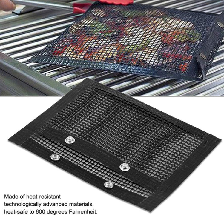 Vc005 BBQ Non-Stick Mesh Grilling Bag, Size: Black (30 x 27cm)