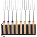 1124-7 Retractable Wooden Stick Marshmallow BBQ Fork, Spsc: Drawstring Bag
