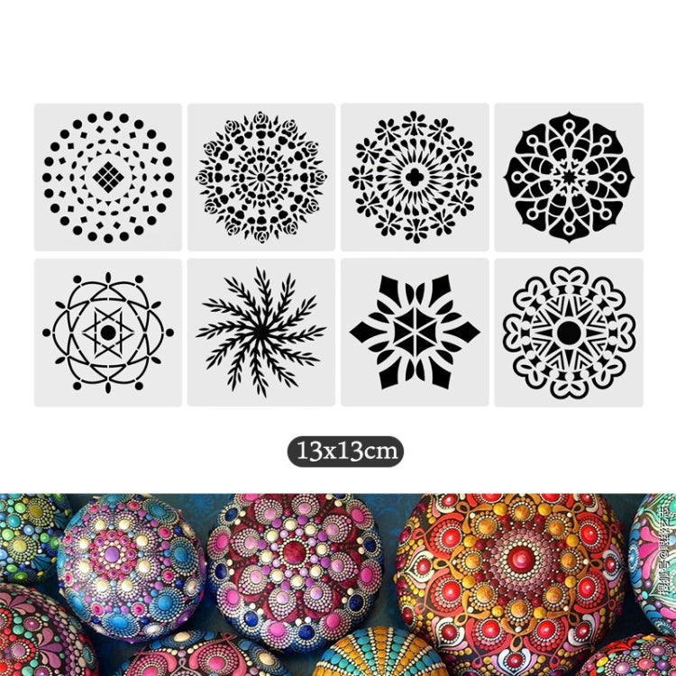 45 In 1  Mandala Tool Painting Set Cutout Template