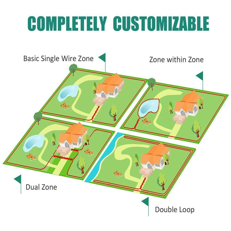 Pet Wireless Trainer Bark Stopper Electronic Fence, Specification: UK Plug(1 In 1)