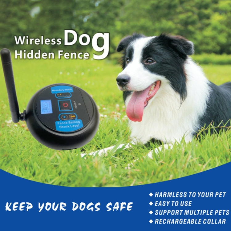 Pet Wireless Trainer Bark Stopper Electronic Fence, Specification: UK Plug(1 In 1)