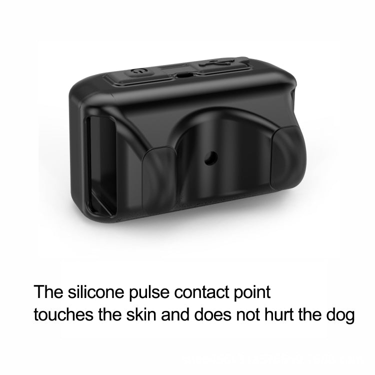 Pet Collar Trainer Rechargeable Automatic Bark Stop(Black)