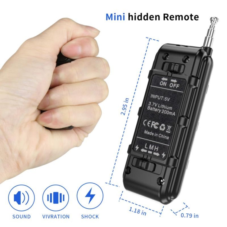 Electronic Dog Trainer Rechargeable Pet Remote Control Bark Stopper, Specification: 1 Drag 1 Orange