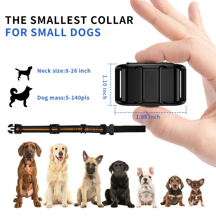 Electronic Dog Trainer Rechargeable Pet Remote Control Bark Stopper, Specification: 1 Drag 1 Orange