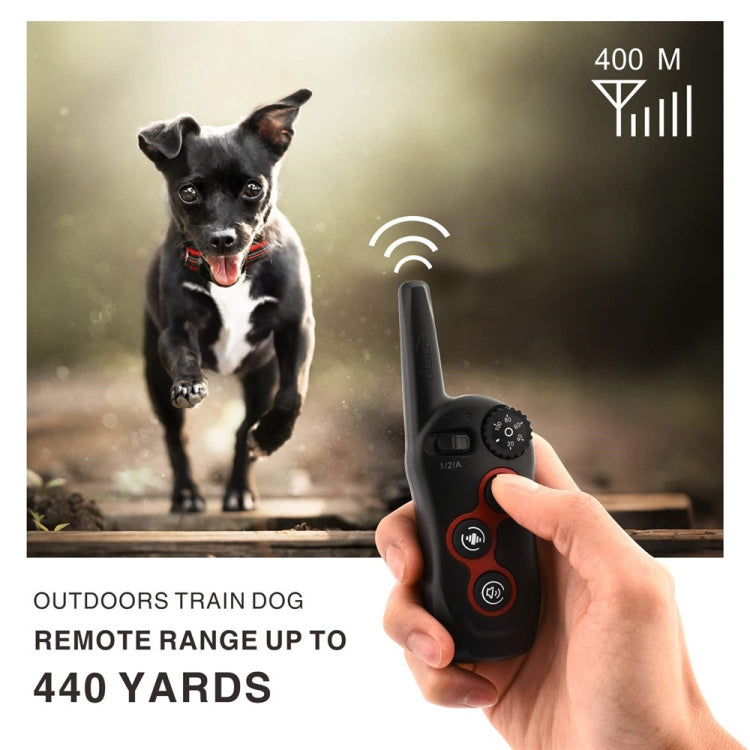 Remote Control Trainer Dog Collar Automatic Barking Stopper, Specification: 1 Drag 2 Red+Orange