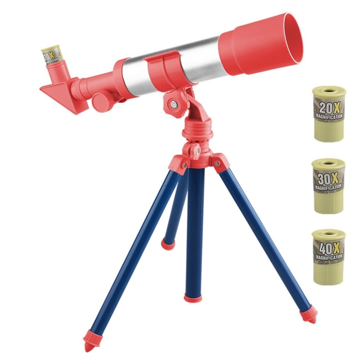 Children High-definition Multiple Astronomical Telescope Science Teaching Aids(B Model Red)