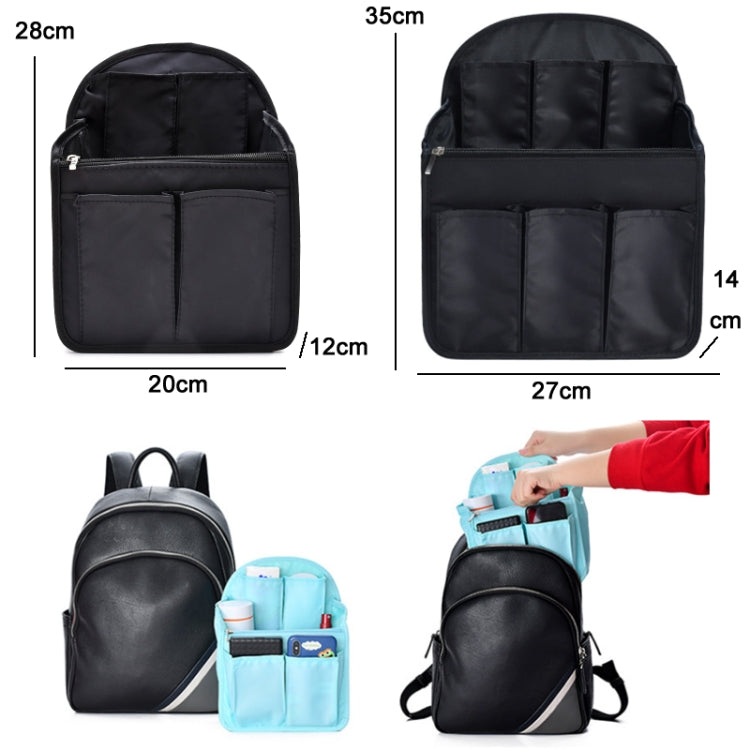 Schoolbag Separation Organizer Storage Bag Computer Backpack Liner Bag, Color: Large Light Blue