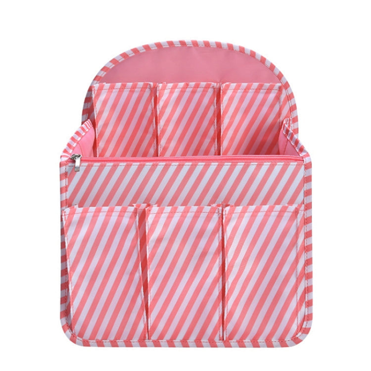 Schoolbag Separation Organizer Storage Bag Computer Backpack Liner Bag, Color: Large Pink Stripe