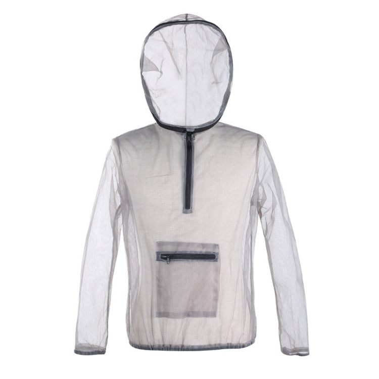 Jungle Expedition Breathable Insect-proof Jacket With Hood Anti-bite Mesh Gauze Cloth, Size: L