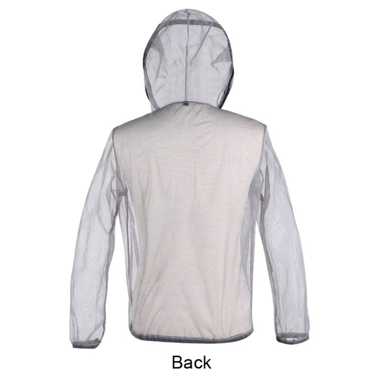 Jungle Expedition Breathable Insect-proof Jacket With Hood Anti-bite Mesh Gauze Cloth, Size: L
