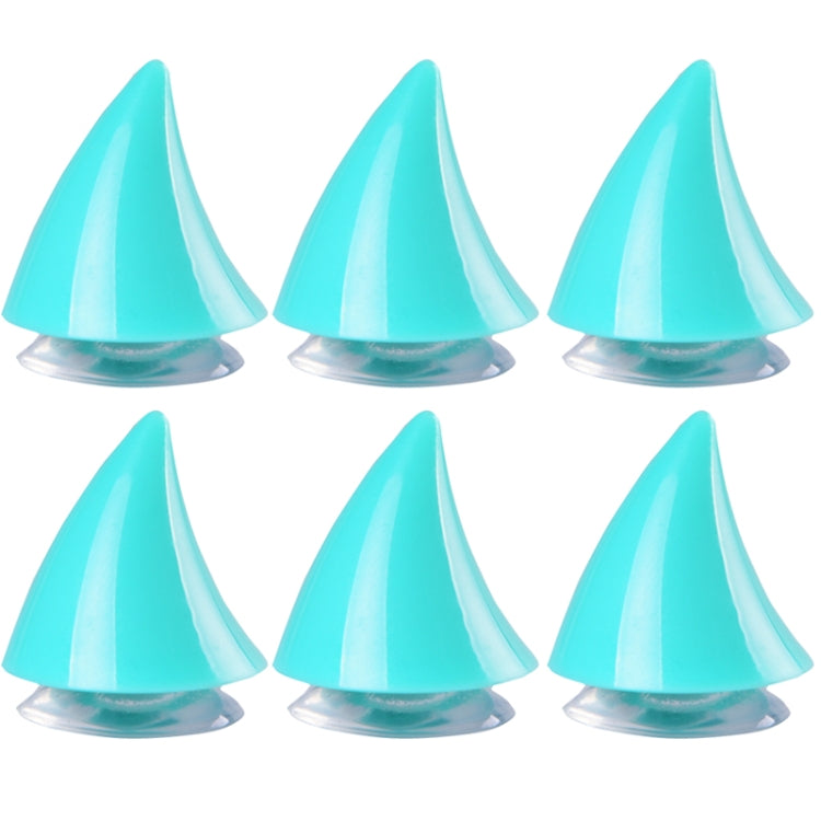 2pcs /Pair Motorcycle Helmet Devil Sucker Decoration, Style: Small Horns (Light Blue)