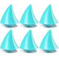 2pcs /Pair Motorcycle Helmet Devil Sucker Decoration, Style: Small Horns (Light Blue)