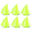2pcs /Pair Motorcycle Helmet Devil Sucker Decoration, Style: Small Horns (Fluorescent Green)