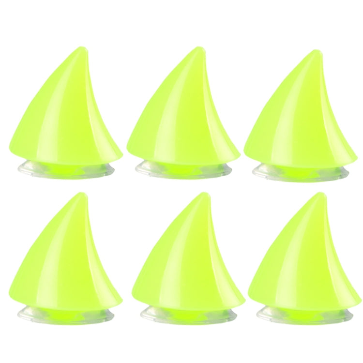 2pcs /Pair Motorcycle Helmet Devil Sucker Decoration, Style: Small Horns (Fluorescent Green)