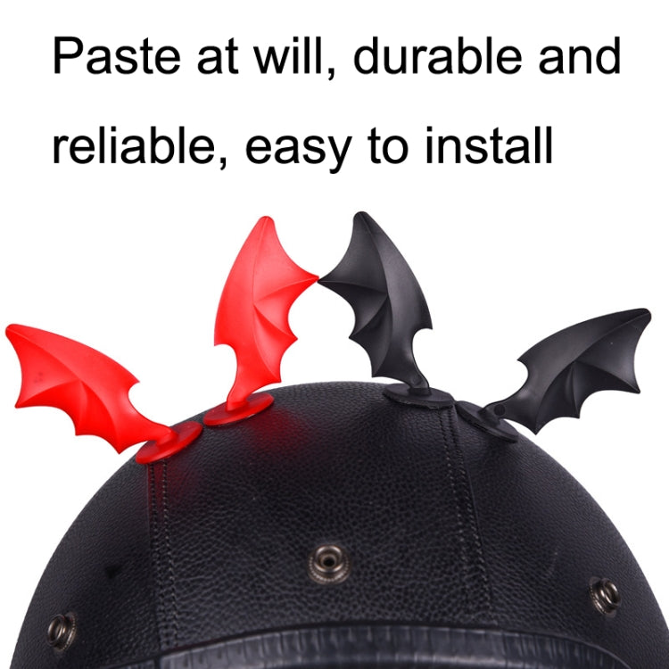 2pcs /Pair Motorcycle Helmet Devil Sucker Decoration, Style: Small Horns (Fluorescent Green)