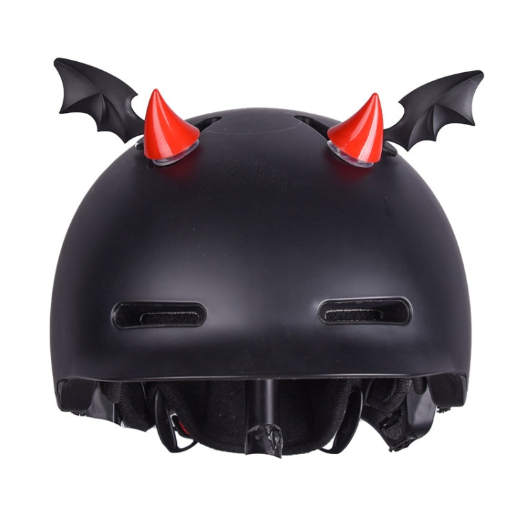 2pcs /Pair Motorcycle Helmet Devil Sucker Decoration, Style: Small Horns (Fluorescent Green)