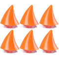 2pcs /Pair Motorcycle Helmet Devil Sucker Decoration, Style: Small Horns (Orange)