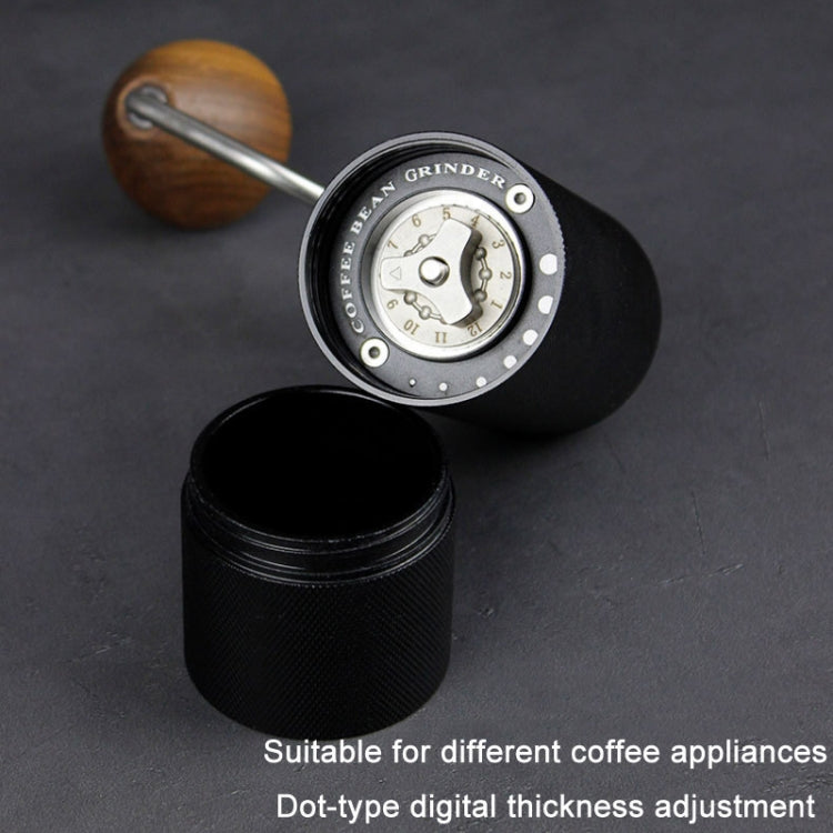 CNC Stainless Steel Hand Crank Coffee Bean Grinder, Specification: Pentagon Gray