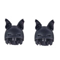 4PCS Motorcycle Plush Ear Helmet Decoration(Black)