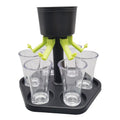 Bar Party 6 Cups Wine Dispenser Wine Pourer Drink Dispenser(6 Cups+Holder)